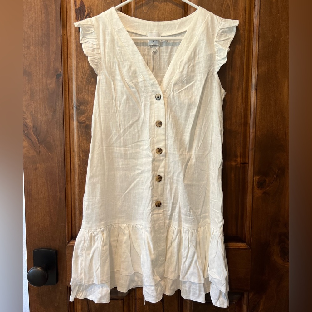 Princess Polly White Mini Dress Size 4